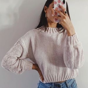 Princess Polly Rainy Nights Mock Neck Sweater Beige